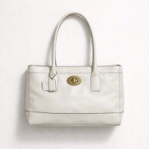 Vintage Coach Hamilton Madeleine White Satchel Pre Owned